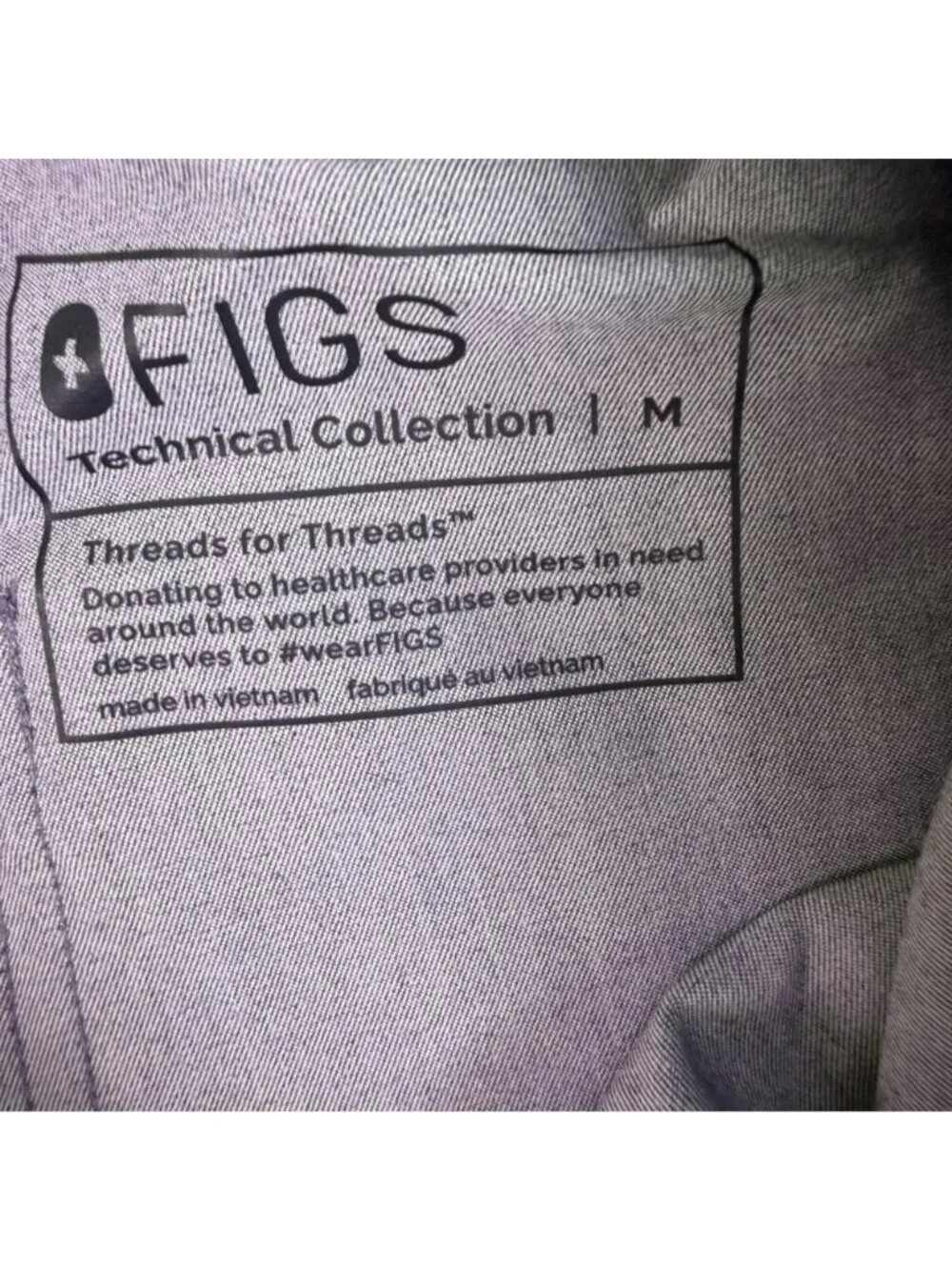 Figs Mens Gray Elastic Waist Drawstring Scrub Pants Technical Size M